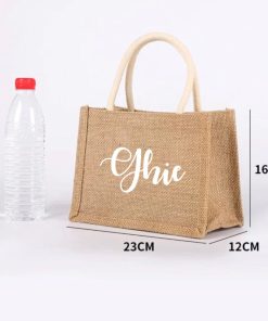 Mini Embroidery Handle Tote Bag